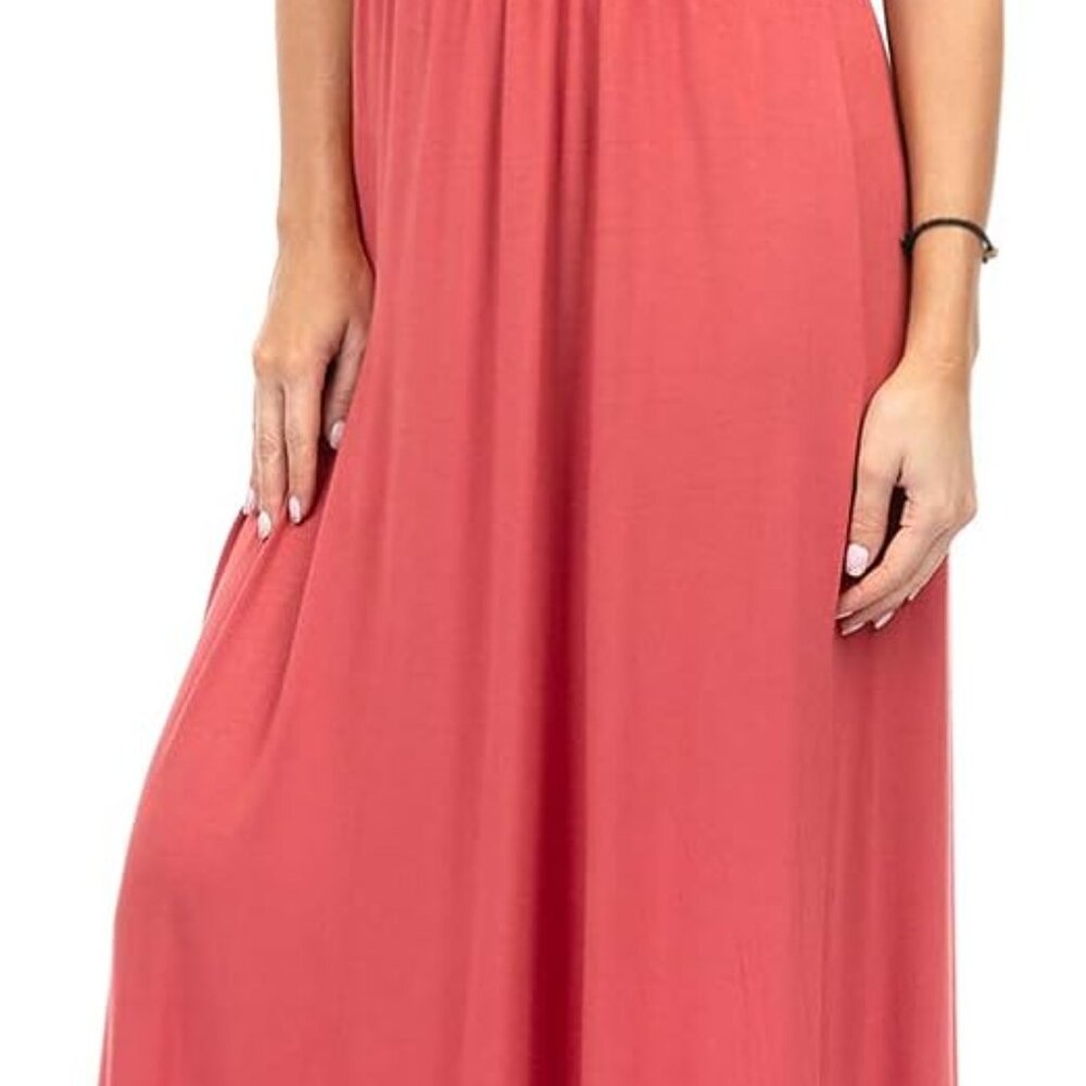 *Maternity* Open Should Dress w/ Ruffles - Picture 5 of 6